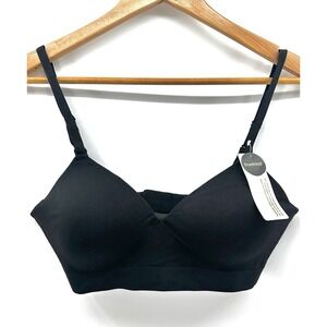 NWT Truekind Daily Comfort Wireless Shaper Bra Black Medium HH30